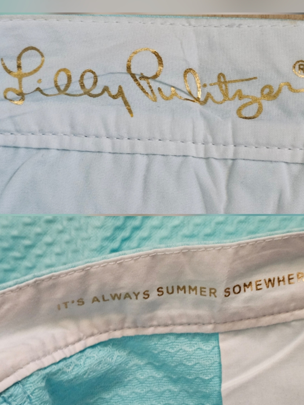 Lilly Pulitzer Buttercup Scalloped Shorts Bali Blue Aqua - Picture 6 of 9
